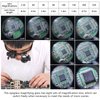 mlogiroa Head Mount Magnifying Glass with LED Light, Jewelers Loupe Magnifier with 8 Interchangeable Lens 2.5X/4X/6X/8X/10X/15X/ 20X/25X for Close Work/Electronics/Eyelash/Crafts/Jewelry/Repair