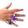 288 Bulk Halloween Spider Ring Assortment - Orange, Purple, Black, and Glow-in-the-Dark Creepy Crawly Party Favors, Treats, and Cupcake Toppers