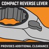 GEARWRENCH 12 Pt. Reversible Ratcheting Combination Wrench, 11/16" - 9531ND