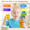 Kids Talking Flash Cards,Baby Sight Words Flash Cards for Toddlers, Early Learning Cards for 1 2 3 4 5 Year Old Boys and Girls, with 224 Flash Cards and Words Book…