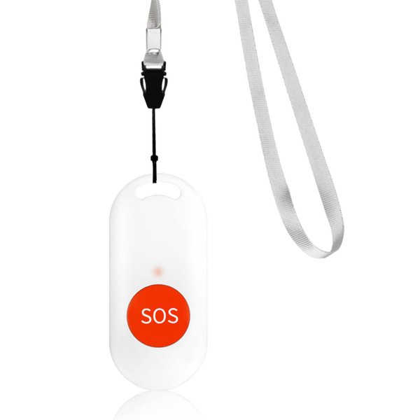 Wireless Caregiver Pager SOS Call Button Nurse Call Alert Caregiver Pager with IP55 Waterproof for Caregiver Alert System Neck Strap Included (ONLY The sos Button, not Including The Receiver)