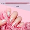 8 Pieces Stone Nail File Nail Pumice Stone Stick Pumice Stone Nail Cuticle Pusher Stone File for Home Salon Nail Buffing Tool