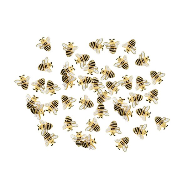 UUYYEO 30 Pcs Tiny Resin Bees Small Resin Honeybee Nail Charms Bumblebee Flatbacks Ornaments Embellishments Nail Art Decorations Yellow