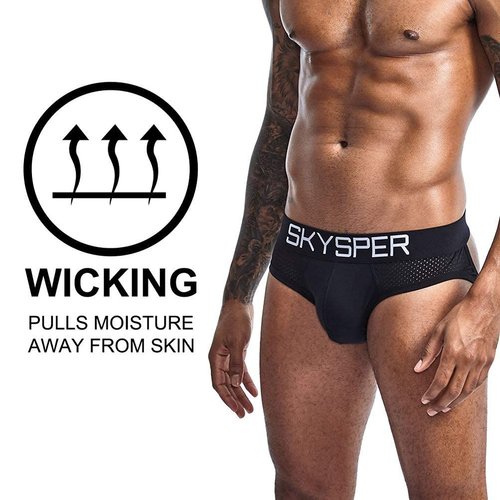 SKYSPER Men's Jockstrap Underwear Mesh Breathable Jock Strap