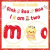 JOYMEMO Oink Baa Moo I am Two Banner - Farm Animal 2nd Birthday Party Decorations Boy or Girl, Farm Animals Theme Barnyard Second Birthday Party Supplies