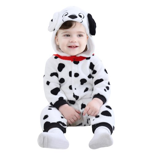 TONWHAR Unisex Baby Animal Halloween Costume Kid's and Toddler's Autumn Winter Outfits Jumpsuit(24-30 Months/Height:36"-39",Cute Dog)