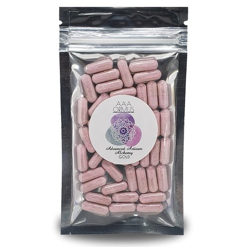 ORMUS Gold - 40 Vegan Capsules - Monatomic Gold with Colloidal Gold - The Philosophers Stone - AAA Ormus