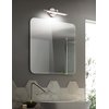 JUSHENG Modern Bathroom Vanity Light Fixtures Brushed Nickel Indoor LED Wall Sconce Lamps Over Mirror Lighting 16.54" Inch Cool White 6000K 7W 110V AC