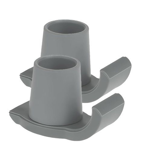 Magicorange Walker Glide Skis, 2 Pcs Universal Fit Walker ski Glides,Easy to Use Rubber Walker Glides,Walker Feet Replacement (Grey)