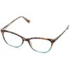Sofia Vergara x Foster Grant Women's Teresa Reading Glasses Cat-Eye, Tortoise and Crystal Turquoise, 52 mm + 1.75
