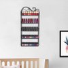 ERYTLLY Organizer Wall Mounted Rack, Holder ,Stand, Rectangle Storage Organizer, Salon Nail Polish Shelf Organizer (Black- 1 Pack)