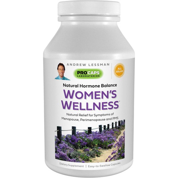 Andrew Lessman Women’s Wellness 60 Capsules – Naturally Relieves PMS, Menopause & Perimenopause Symptoms, with Soy Isoflavones, EGCG, Cranberry, Broccoli and More. Easy to Swallow Capsules