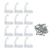 Camp'N - 12 Pack- Baggage Door Catch - Clip - Holder - for RV, Trailer, Camper, Motor Home Baggage Doors (White)