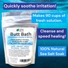 Urban ReLeaf Butt Bath 6 oz. Bag! Hemorrhoids, Fissures & Stitches. Stops itching & Burning. Clean, Soothe & Heal. The Easy Sitz Bath! Fast Relief! Healing Sea Salt. Gentle, Effective, 100% Natural