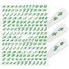 WOKOTO 12 Sheets Old Letter Nail Stickers for Nail Art Letter Stickers Decals Self-Adhesive Retro Old Alphabet Nail Letter Stickers for Nails Decoration Accessories for Women Girls Nail Art Decals