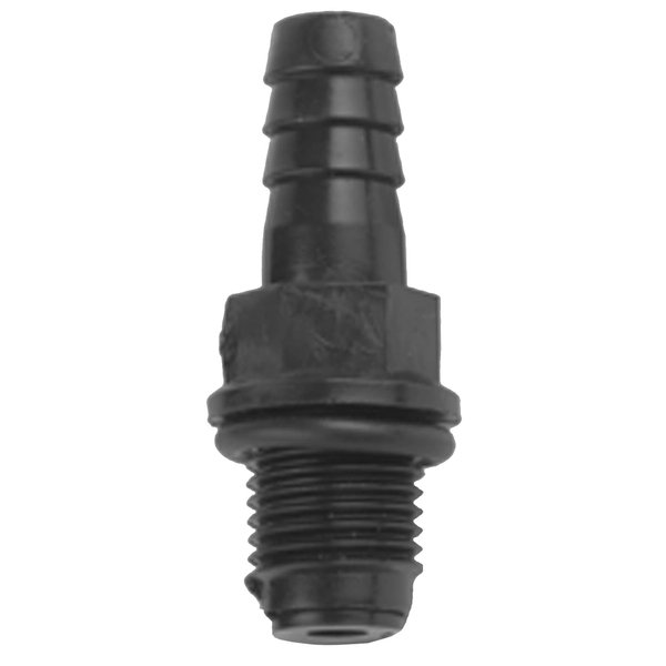 Little Giant CV-10 Check Valve for the following Little Giant Series Condensate Pumps - VCC, VCMA, VCL-14 and VCL-24, 1/4-inch MNPT x 3/8-inch Barbed, Black, 599065