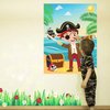 MALLMALL6 Pirate Stickers Party Games for Kids Pin The Eye Patch and Mustache On The Pirates Poster Birthday Party Favors Pin Game Include Blindfold Sticker Caribbean Pirate Party Supplies Decoration
