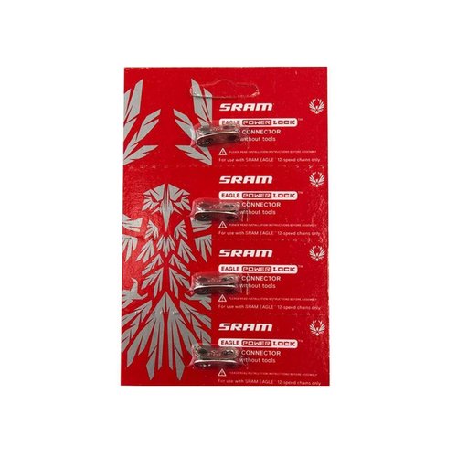 SRAM Eagle PowerLock Chain Connector 12-Speed Chain Link w Decal - Available in 2-Pack and 4-Pack (4)