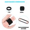 WANBY Hair Ties Mini Seamless Black Hair Bands Soft Elastics Ponytail Holders Hair Ties for Girls Toddler (100 Pcs)