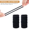 Aegero 100 Pieces Elastics Hair Ties for Thick Hair,No Damage Ponytail Holders Hair Elastic Band for Women, Men and Girls (4mm,Black)