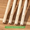 Daletu Bamboo Toothbrush, Biodegradable Toothbrushes Extra Soft Bristles, 20000 Soft Natural Bristle Toothbrush, Eco Friendly Toothbrushes for Sensitive Teeth Gum Recession - 4 Pack