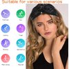 CAKURE Sequins Headbands Criss Cross Hairbands Stretchy Head Bands African Head Wrap Breathable Fabric Head Bands Hair Accessories for Women and Girls Pack of 1 (Black)