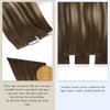 Full Shine Ombre Intact Tape in Hair Extensions Color 4/27/4 Balayage Virgin Injection Tape in Human Hair 24 Inch Seamless Tape in Extensions 12.5 Gram 5 Pcs Invisible Tape Extensions for Women