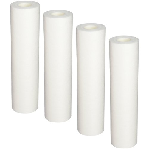 Aquasana EQ-304 Replacement 10-Inch, Sediment Pre-filters for Whole House Water Filter Systems, White, 4 Count (Pack of 1)