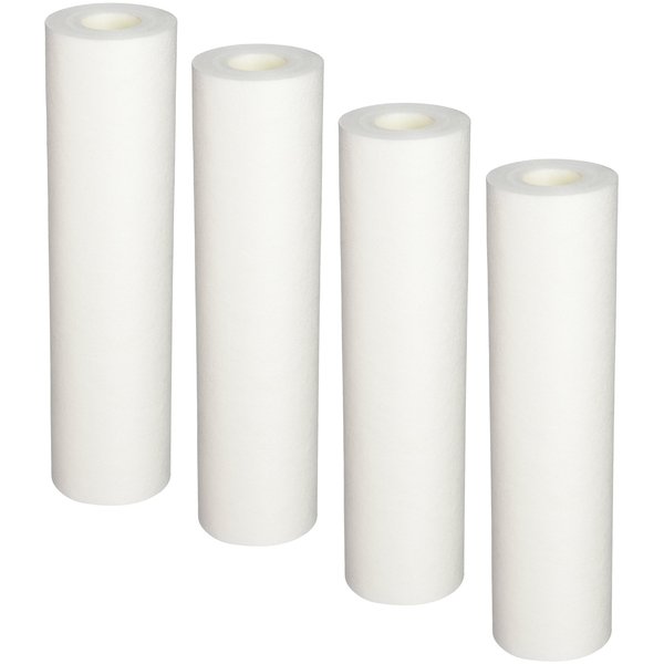 Aquasana EQ-304 Replacement 10-Inch, Sediment Pre-filters for Whole House Water Filter Systems, White, 4 Count (Pack of 1)
