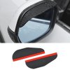 Banseko 2 Pieces Mirror Rain Visor Eyebrow,Sunroof Moldings Side Mirror Visor Rain Guards,Universal Car Rear View Mirror Rain Cover,Waterproof Mirror Rain Visor Auto Accessories(Black)