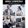 ALABS USB Microphone,Condenser Podcast Microphone for Computer,Mac,Smartphone,Plug&Play Gaming Mic with LED Quick Mute,1/8" Headphone Monitor Jack,for Recording,Singing,YouTube,Tiktok