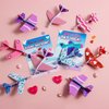 JOYIN 28 Valentines Day Foam Airplanes Greeting Cards with Valentine’s Punchline for Kids School Classroom Exchange Prizes Gift Supplies, Planes Party Favor