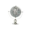 Deco 79 43486 Decorative Globe with Stainless Steel Stand, 6"L x 9"W x 11"H, Brown