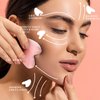 BAIMEI Gua Sha Facial Tool for Self Care, Massage Tool for Face and Body Treatment, Relieve Tensions and Reduce Puffiness, Skin Care Tools for Men Women - Rose Quartz
