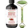 Premium Organic Rosehip Oil, Cold-Pressed & Unrefined, Organic Anti-Aging Face Oil, Reduces Wrinkles, Rich In Vitamin C, Retinol & Fatty Acids, Skin Care Moisturizer, Rosehip Face Oil