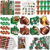 BenLouis 120Pcs Football Party Favors Sports Theme Party Pencils Stickers School Stationery Bulk for Kids Football Birthday Party Team Gift Goodie Bag Fillers Classroom games Rewards Supplies