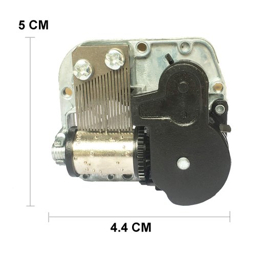 Spilay Music Movement for DIY Dollhouse Accessories,Romantic Manual Rotation Big Music Box Suitable for Most Doll House (Castle in The Sky)