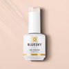 BLUESKY Jelly Nude Nail Polish - Beige Skin Tone French Manicure Nude Nail Soak Off Gel Polish,Vegan, Nail Art,DIY at Home,15ml A055P SOFT PINK