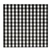 100 Count Black & White Gingham Cocktail Napkins Disposable Paper Checkered Plaid Beverage Dessert Napkin for Summer Picnic Barbecue Birthday Party
