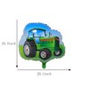 5Pcs Tractor Foil Balloons Green Tractor Birthday Number 1 Mylar Foil Balloon Farm for 1st Birthday Party Decorations