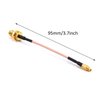 FPVKing FPV Antenna Extension Cable Adapter 95mm/3.7inch MMCX to SMA Female Low Loss Antenna for FPV Racing Drone Quadcopter DIY Accs