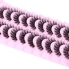 Natural Lashes Fluffy False Eyelashes Wispy Lashes 3D Volume Strip Lashes 14mm D Curl Fake Eyelashes with Clear Band 10 Pairs Eye Lashes by Calphdiar