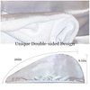 Chloven Satin Microfiber Hair Towel Wrap - Quick Dry & Frizz-Free Hair Wrap Satin Hair Plopping Towel Curly Hair,Satin Hair Towel for Wet Hair,Hair Drying Towel Wrap for Long Hair