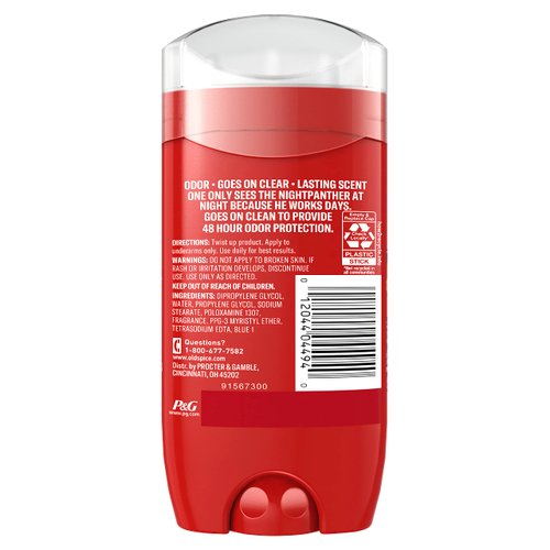 Old Spice Aluminum Free Deodorant for Men, Nightpanther, 48 Hr. Protection, 3 Oz, 2.250 Lb