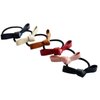 6Pcs Colorful Small Knotted Bow Hair Ties PU Leather Elastic Hair Bands Simple Hair Ropes Ponytail Holder Hair Elastics and Ties Hair Accessories, Bow Hair Ties