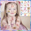 34 Sheets Mermaid Temporary Tattoos for Kids,102Pcs Mermaid Tattoo Stickers,Sea Animal Fake Tattoos Waterproof Tattoo Sticker Decor for Boys and Girls Party Favors Supplies