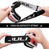 JULI Ski Goggle/Snow Snowboard Goggles for Men, Women & Youth - 100% UV Protection Anti-Fog Dual Lens(White Frame+38% VLT Vermillion Red Len)