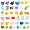 38pcs Ocean Mini Resin Animals 38 Styles Tiny Sea Resin Animals Figurines Miniature Little Small Plastic Animal Figures Bulk for Garden Micro Landscape DIY Fish Tank Aquarium Potted Dollhouse Decor
