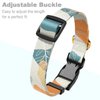 Rnivvi Dog Collar, Personalized Adjustable Dog Collars for Medium Dogs, Cute Boho Puppy Collar for Boy and Girl Dogs, Soft Pet Collar with Quick Release Buckle for Walking Running, Abstract Leaves