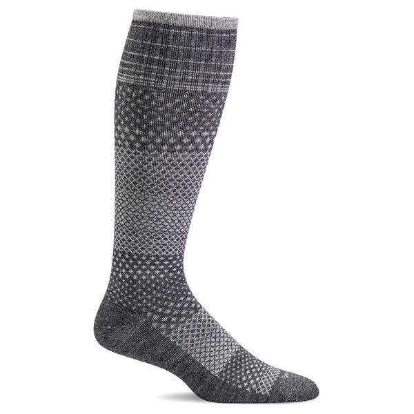 Sockwell Women's Micro Grade Moderate Graduated Compression Sock, Charcoal - S/M